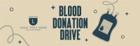 Blood Donation Drive Twitter Header Image Preview