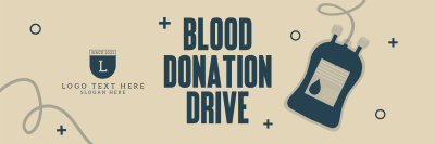 Blood Donation Drive Twitter header (cover) Image Preview