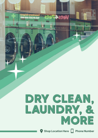Dry Clean & Laundry Poster Design