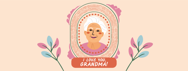 Greeting Grandmother Frame Facebook Cover Design Image Preview