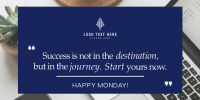 Start Your Journey Twitter Post Design