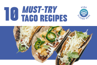 Must-try Taco Recipe Pinterest board cover Image Preview