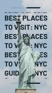 Best Places to Visit in New York City Facebook story Image Preview