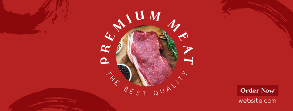 Premium Meat Facebook Cover Design Image Preview