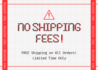 Shipping Fee Promo Postcard Preview