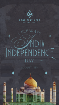 India Independence Taj Mahal YouTube Short Design