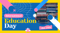 Happy Education Day  Facebook event cover Image Preview