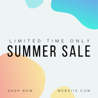 Summer Sale Puddles Instagram Post Design