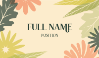 Tropical Floral Paradise Business Card Design
