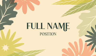 Tropical Floral Paradise Business Card Image Preview
