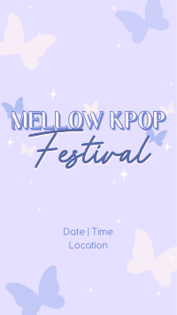 Mellow Kpop Fest Facebook Story Design