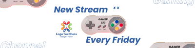 Vintage Nintendo Twitch banner Image Preview