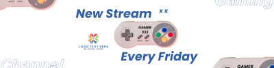 Vintage Nintendo Twitch banner Image Preview