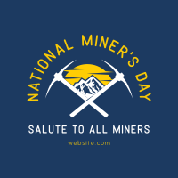 Salute to Miners Instagram Post Design