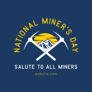 Salute to Miners Instagram post Image Preview