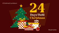 Festive Christmas Countdown Facebook event cover Image Preview