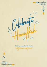 Hanukkah Holiday Flyer Design