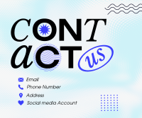 Minimalist Contact Us Facebook post Image Preview
