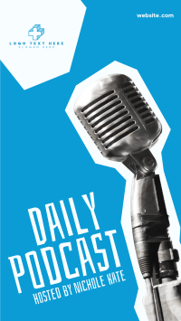 Daily Podcast Cutouts Facebook Story Design