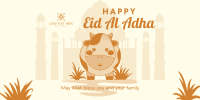 Eid Al Adha Cow Twitter Post Design