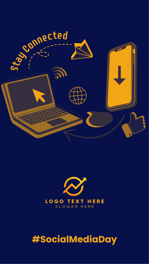 Device Connection Instagram Story Design Image Preview
