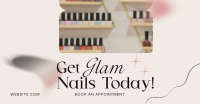 Salon Glam Nails Facebook Ad Design