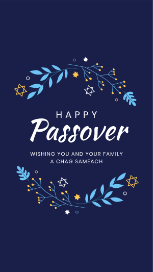 Passover Leaves Facebook story Image Preview