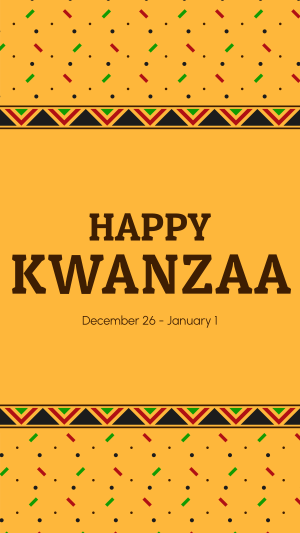Kwanzaa Pattern Instagram story Image Preview