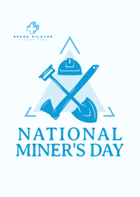 Miner's Day Badge Flyer Image Preview