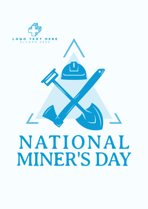Miner's Day Badge Flyer Image Preview