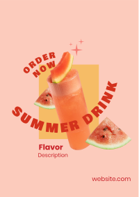Summer Drink Flavor  Flyer Design