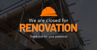Closed for Renovation Facebook Ad Design
