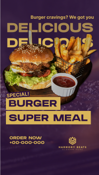 Special Burger Meal TikTok Video Design