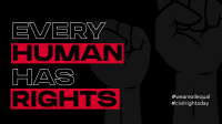 Every Human Has Rights Facebook Event Cover Design