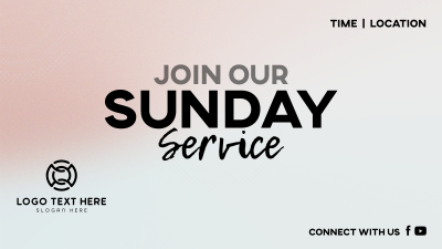 Sunday Service Facebook event cover Image Preview