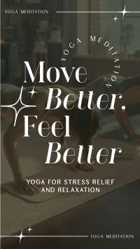 Modern Feel Better Yoga Meditation TikTok video Image Preview