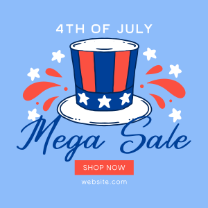 Festive Sale for 4th of July Linkedin Post Image Preview