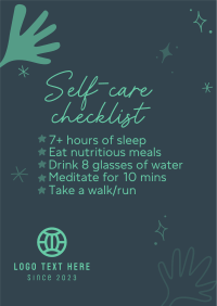 Self care checklist Flyer Image Preview