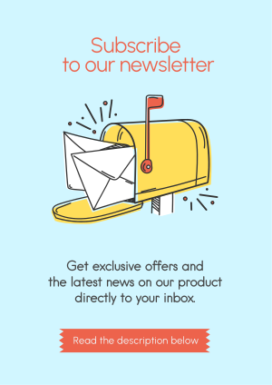 Subscribe To Newsletter Flyer Image Preview