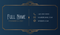 Elegant Art Deco Business Card Preview