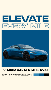 Premium Car Rental Instagram reel Image Preview