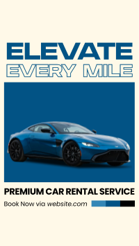 Premium Car Rental Instagram Reel Image Preview