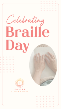 International Braille Day Facebook Story Design