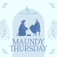 Maundy Thursday Washing of Feet Instagram post Image Preview