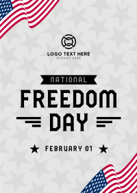 USA Freedom Day Poster Design
