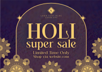 Holi Sale Patterns Postcard Image Preview