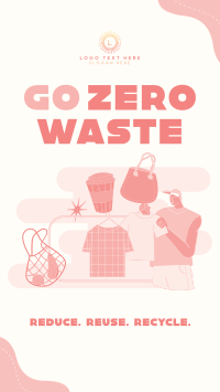 Practice Zero Waste Facebook Story Design
