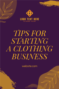 How to start a clothing business Pinterest Pin Image Preview