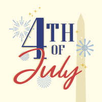 4th of July Text Linkedin Post Image Preview