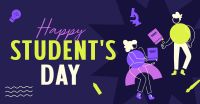 Student Geometric Day Facebook Ad Design